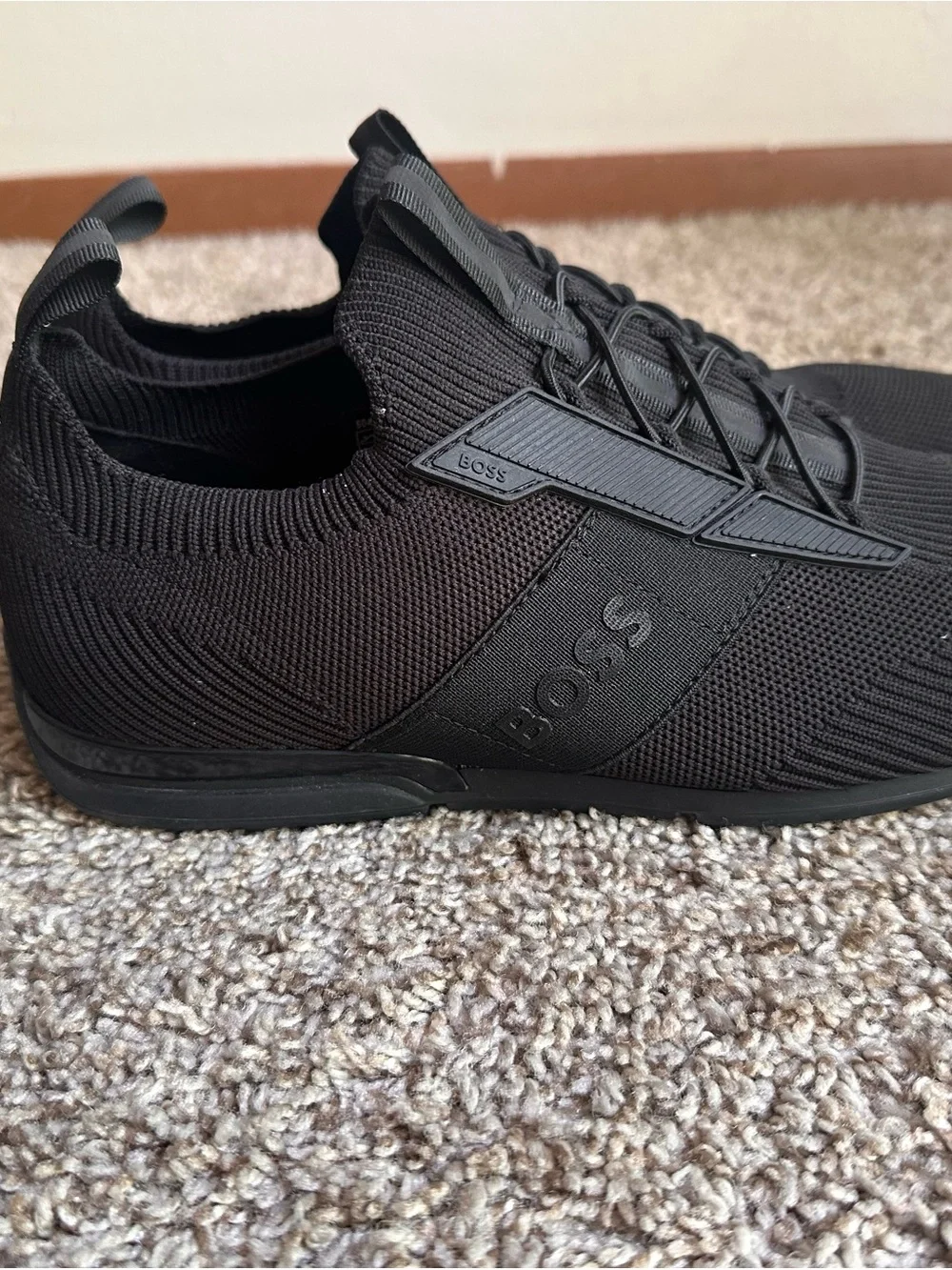 BOSS Saturn Men’s black sneakers